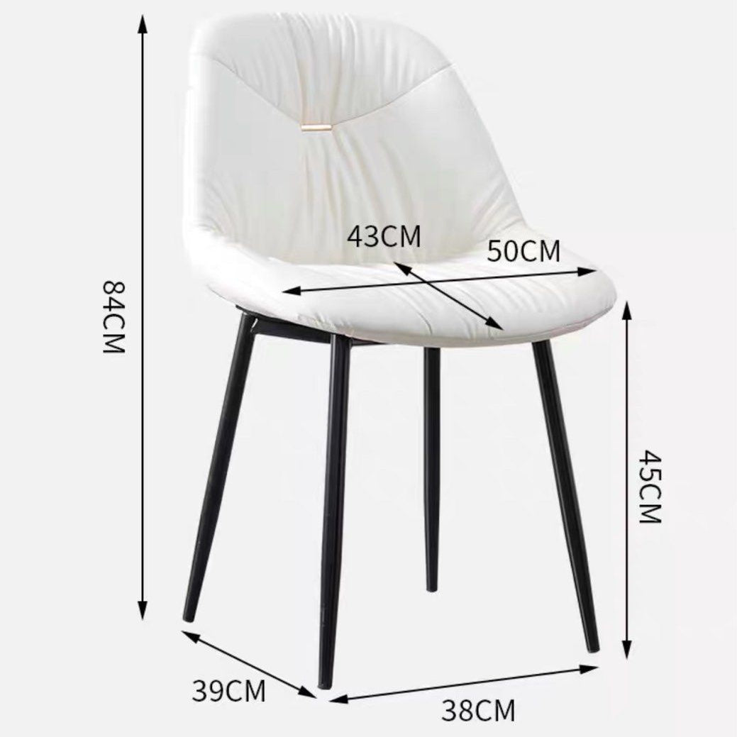 KRAVINOFF Modern Leather Dining Chair - Radical Homes Singapore