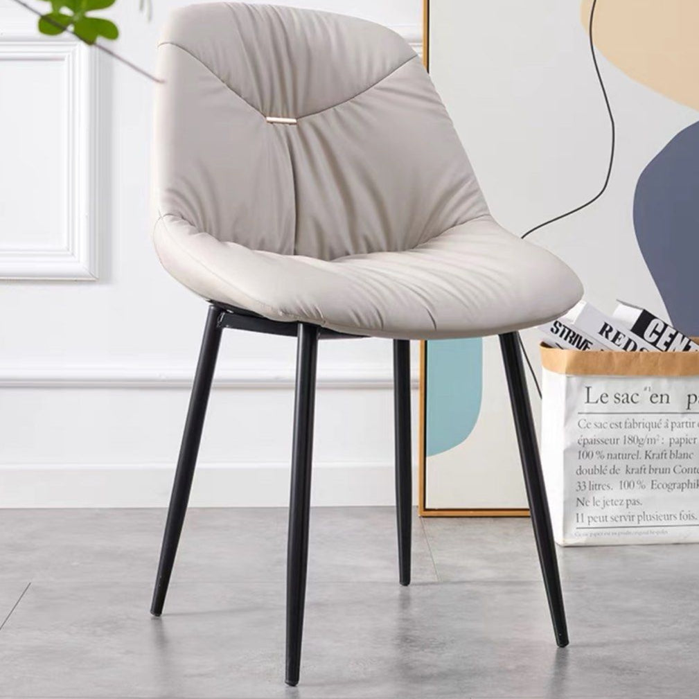 KRAVINOFF Modern Leather Dining Chair - Radical Homes Singapore