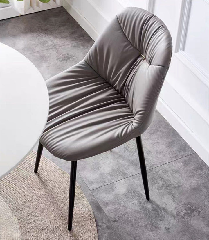 KRAVINOFF Modern Leather Dining Chair - Radical Homes Singapore