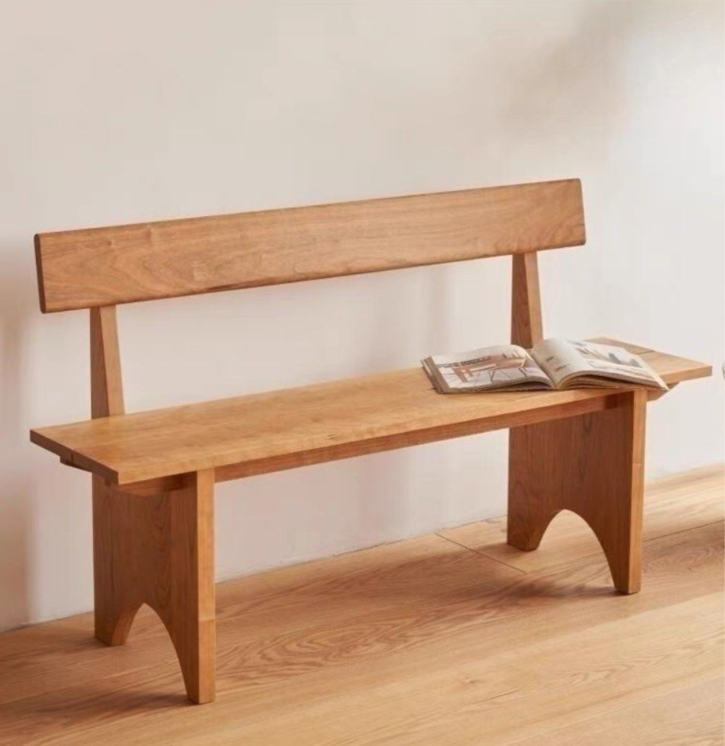 JEMIMA Japandi Solid Wood Dining Bench