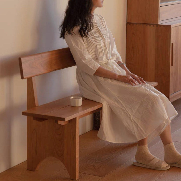 JEMIMA Japandi Solid Wood Dining Bench