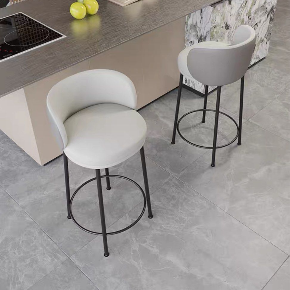 CACIFER Modern Sherpa Bar Stool