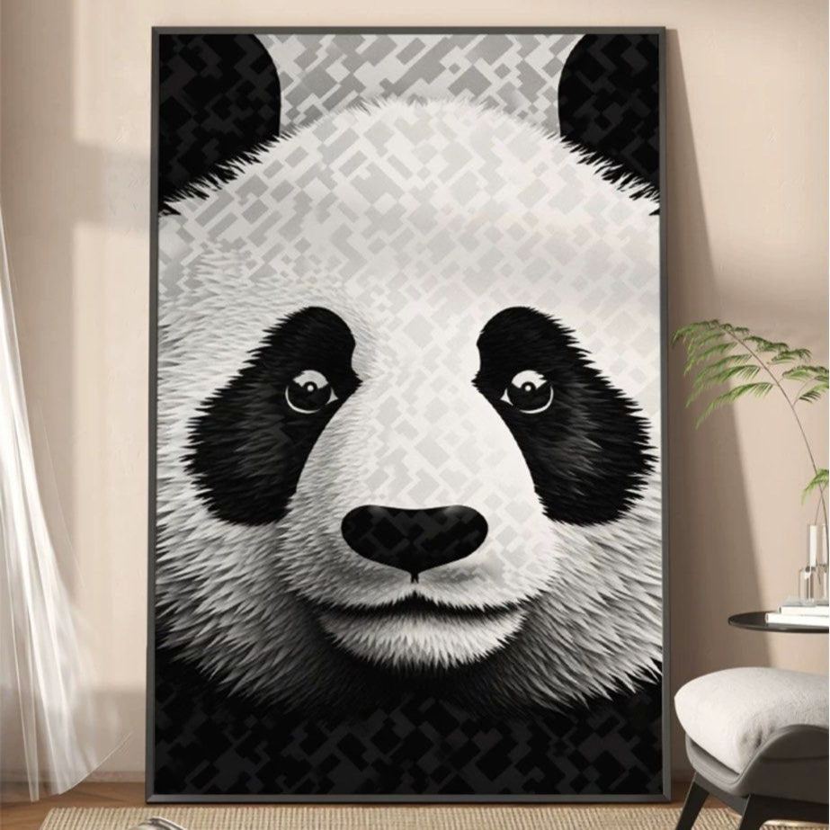 VERA Panda Oil Painting Wall Art