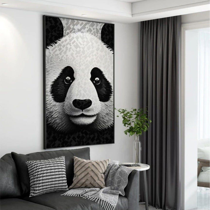 VERA Panda Oil Painting Wall Art