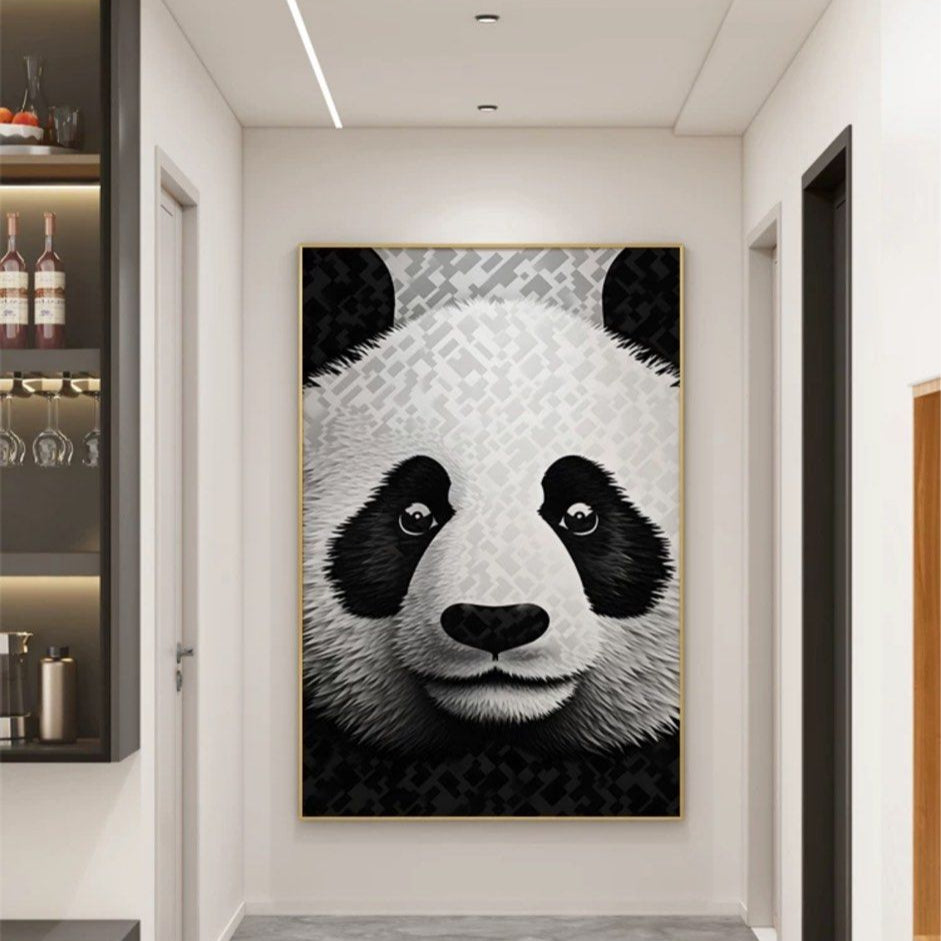 VERA Panda Oil Painting Wall Art