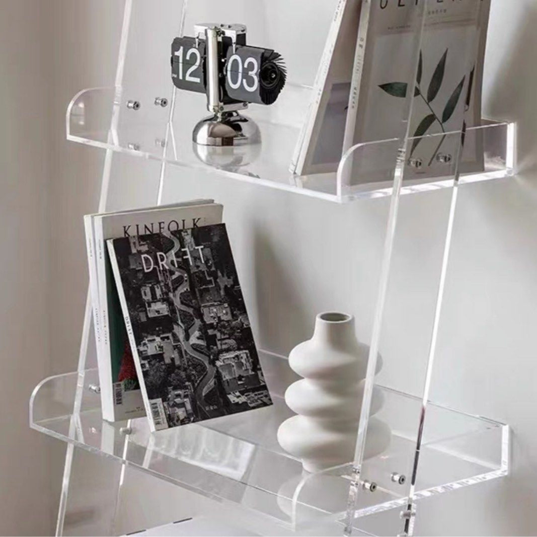 THALITA Modern Transparent Ladder Shelf