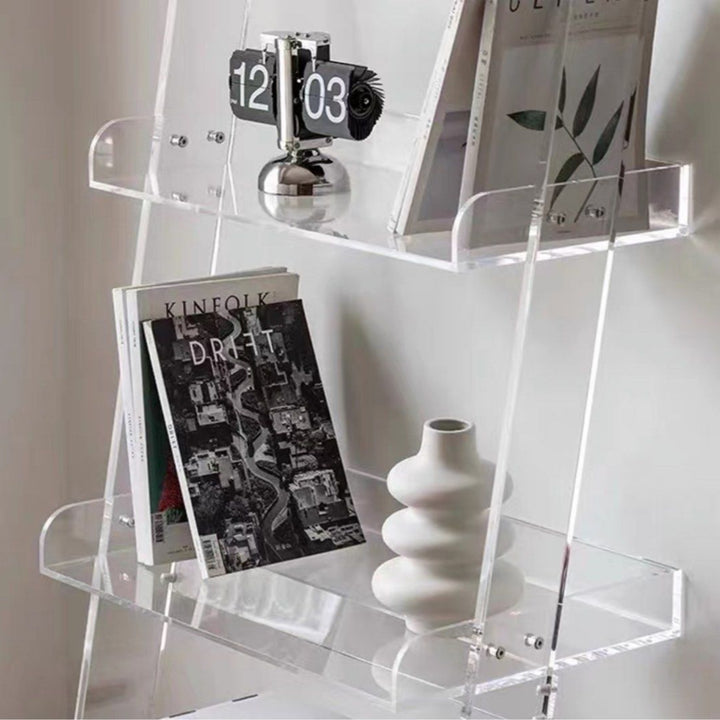 THALITA Modern Transparent Ladder Shelf