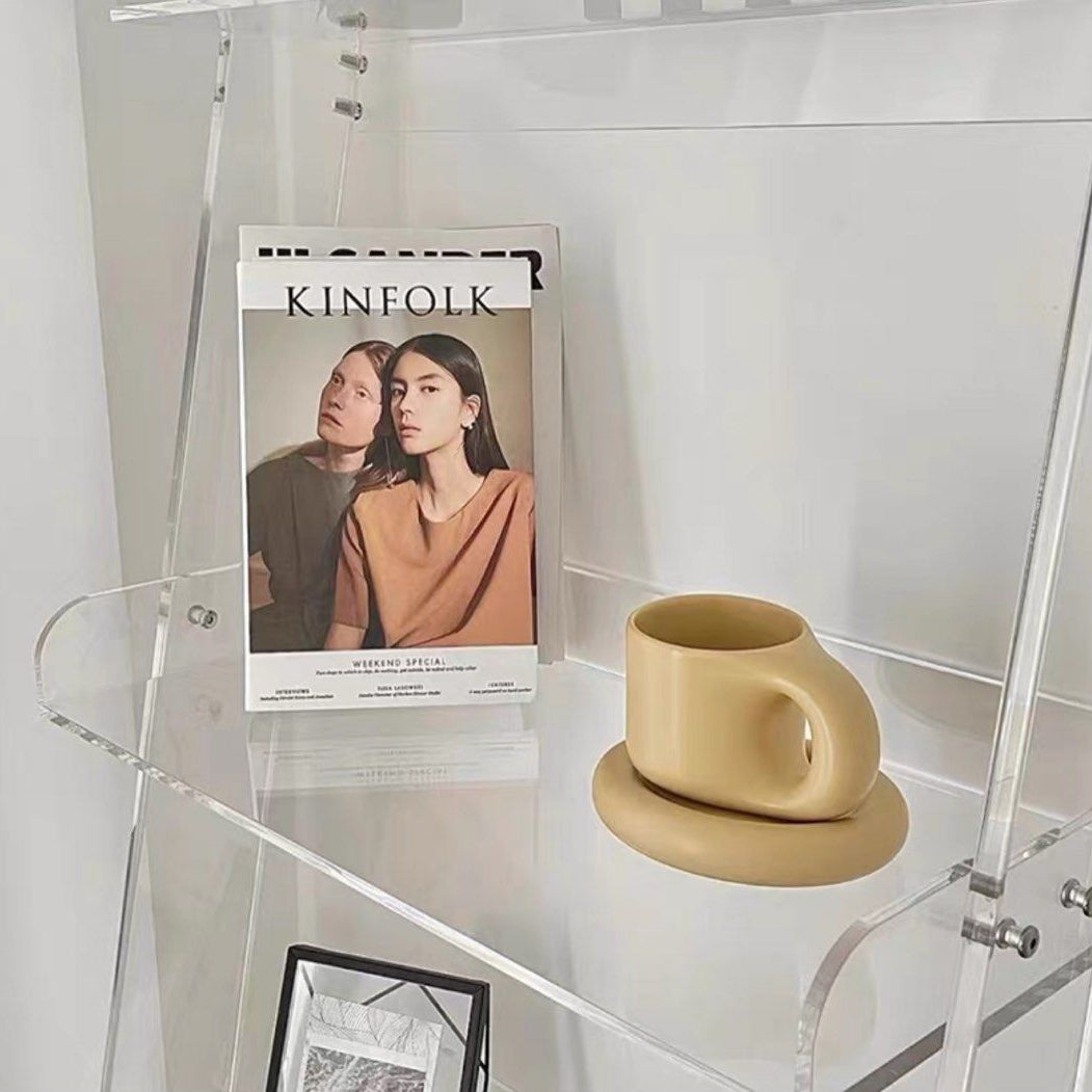 THALITA Modern Transparent Ladder Shelf