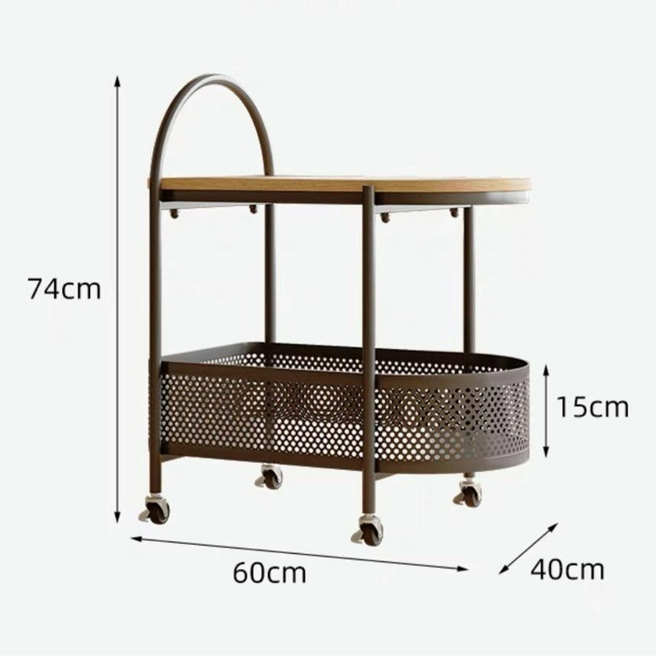 BENE Japandi Mobile Side Table