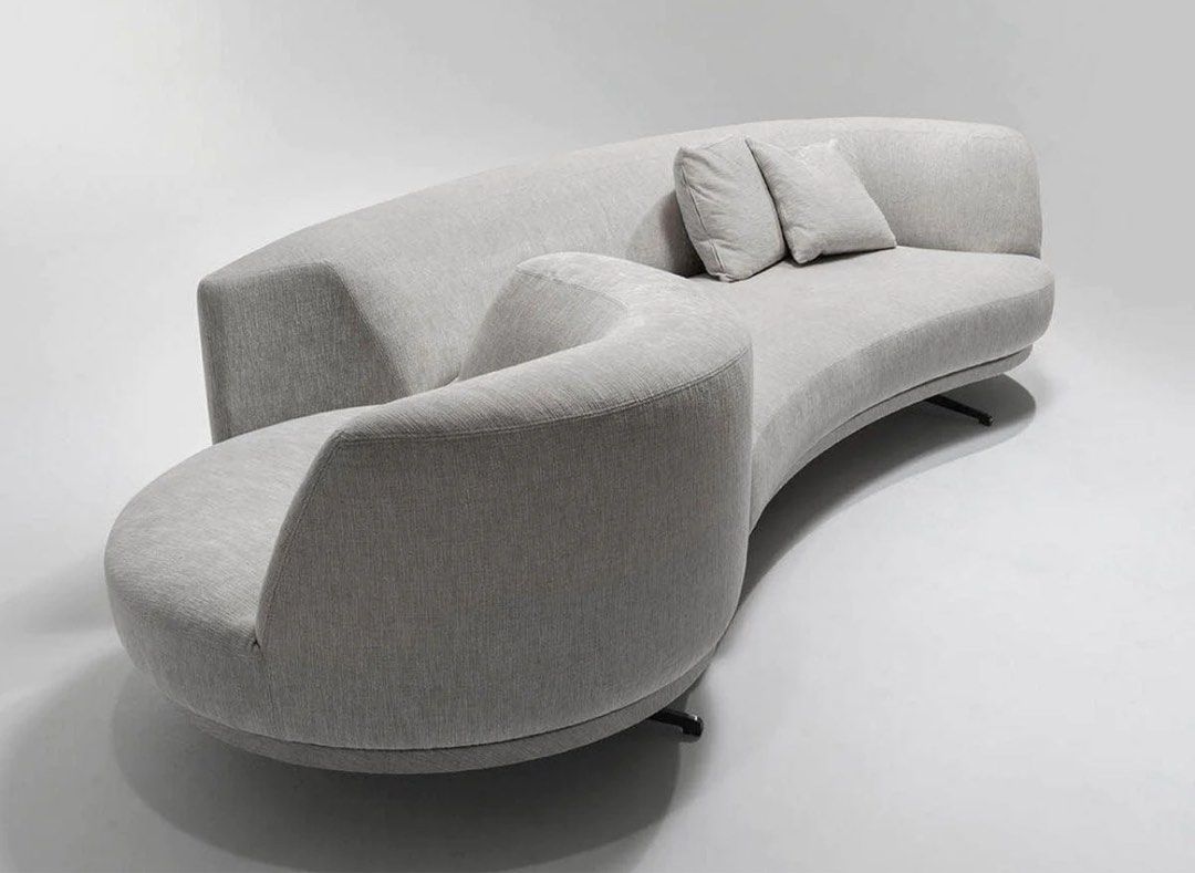 FENDRIX Modern Swivel Chair Curve Sofa