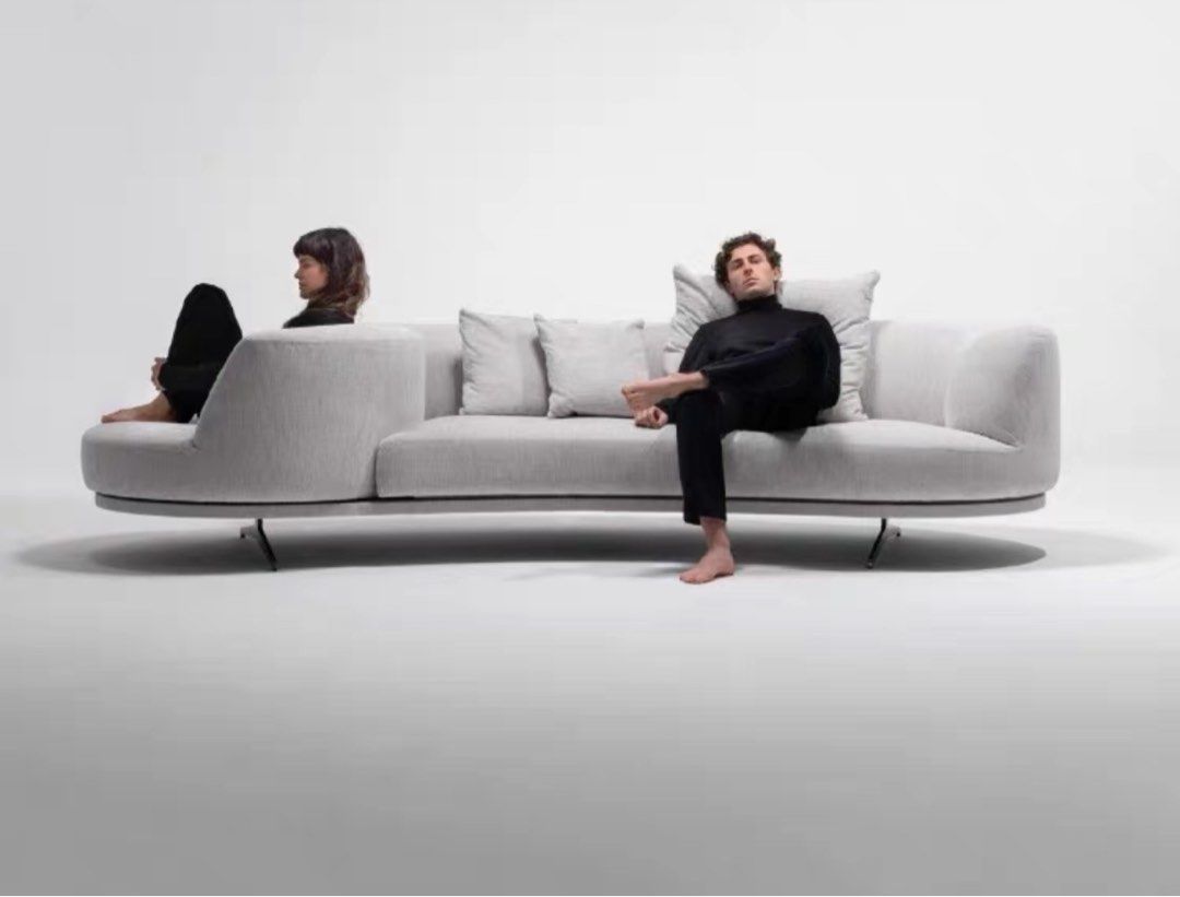 FENDRIX Modern Swivel Chair Curve Sofa