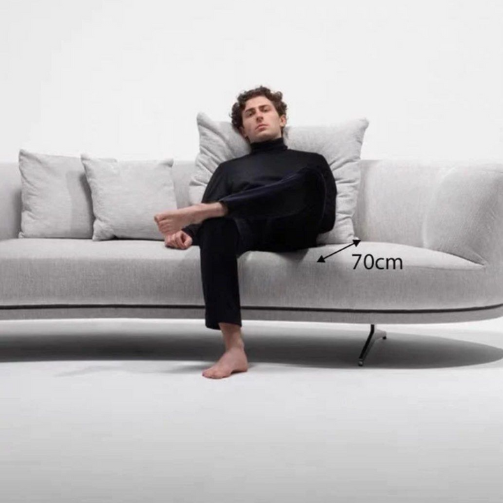 FENDRIX Modern Swivel Chair Curve Sofa