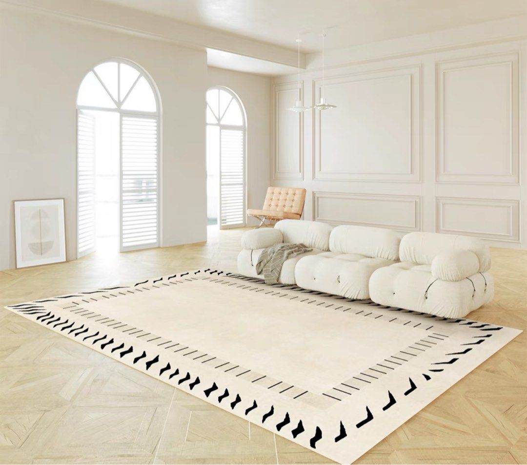 ERESTOR Modern Waterproof Beige Rug