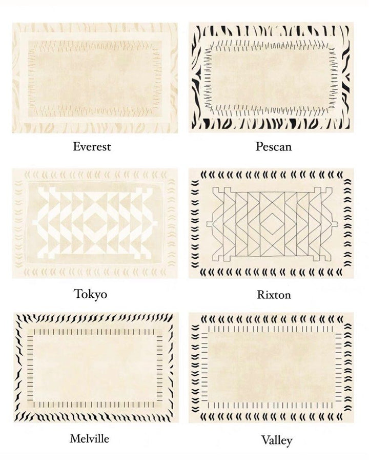 ERESTOR Modern Waterproof Beige Rug