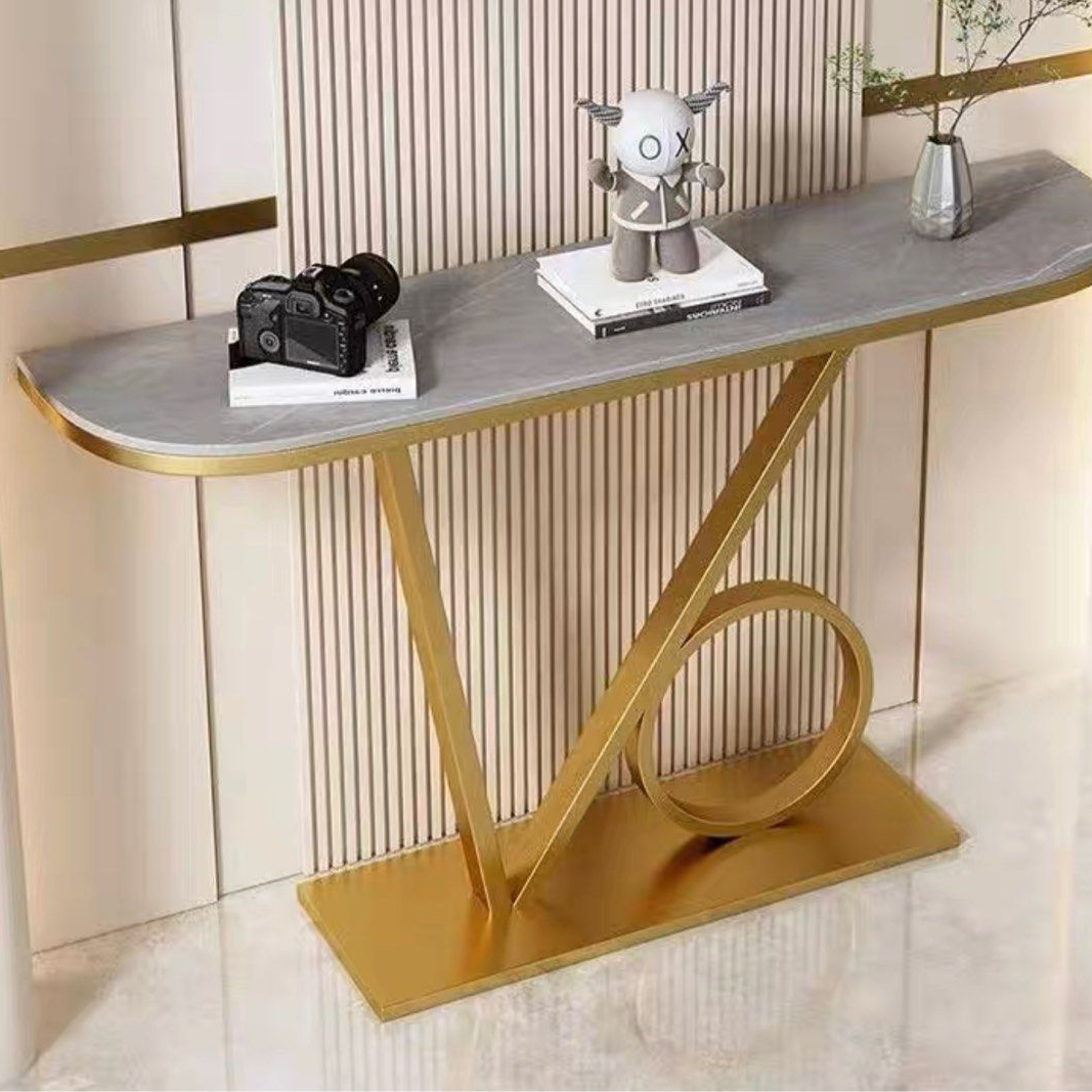 ELODIE Modern Marble Console Table