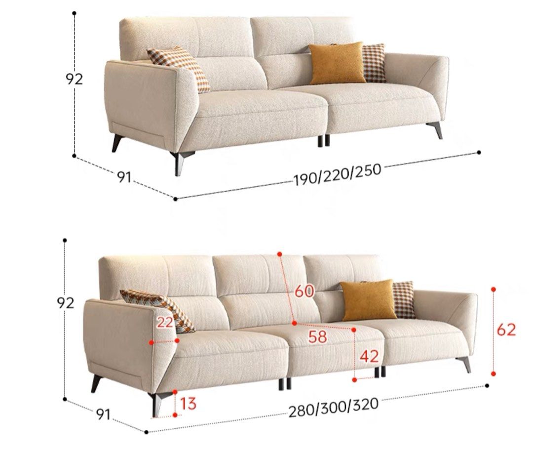 VARELLO Modern Fabric Sofa