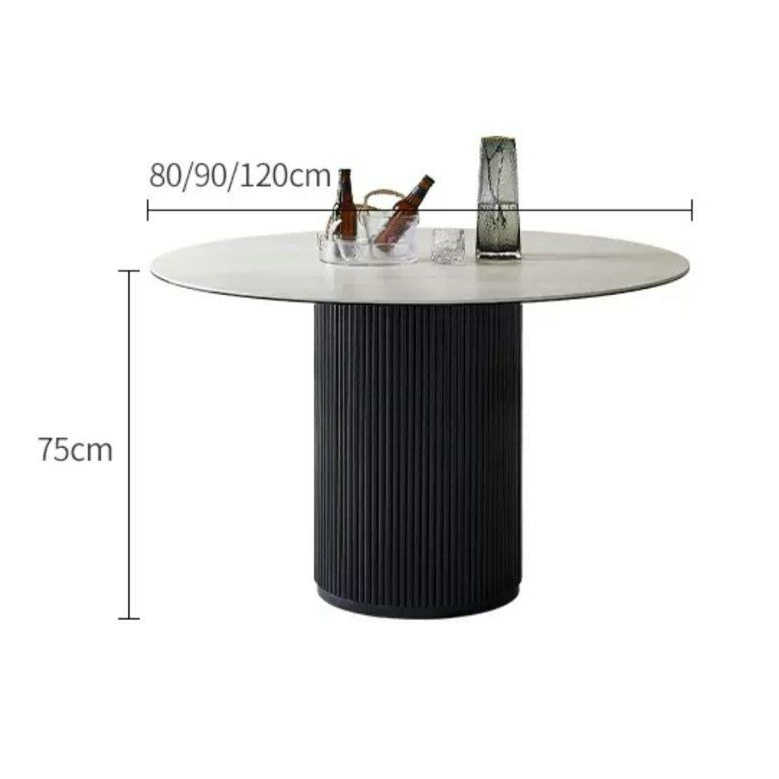 MONTIEL Modern Travertine Dining Table
