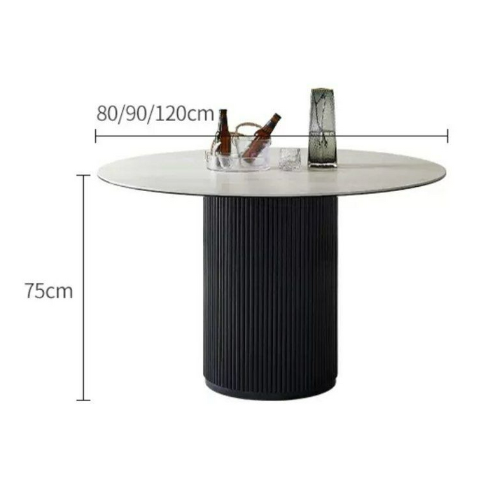 MONTIEL Modern Travertine Dining Table