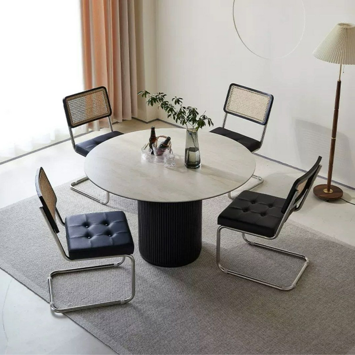 MONTIEL Modern Travertine Dining Table