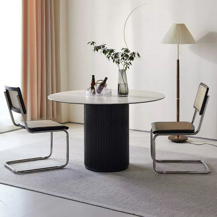 MONTIEL Modern Travertine Dining Table