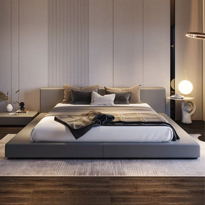 VIOLE Modern Leathaire Platform Bed