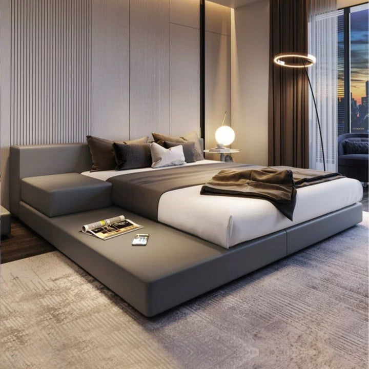VIOLE Modern Leathaire Platform Bed