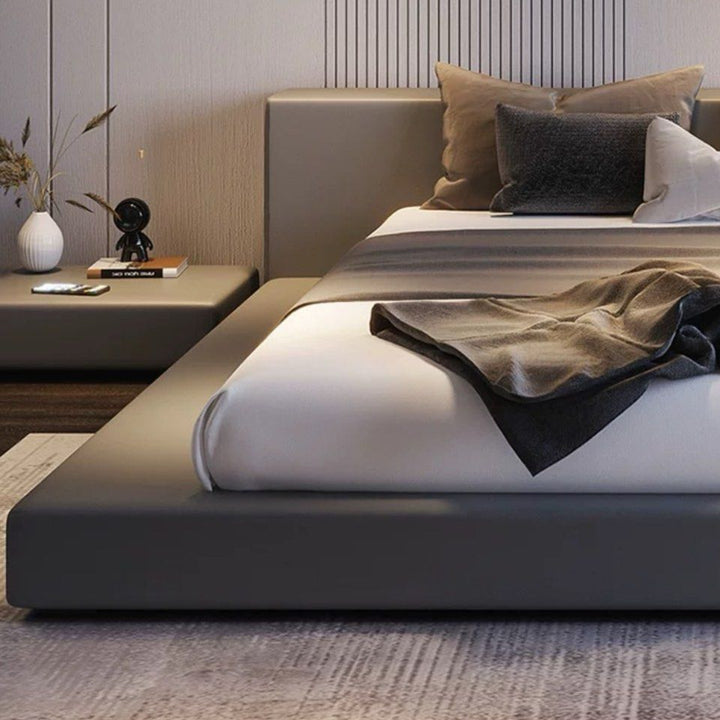 VIOLE Modern Leathaire Platform Bed