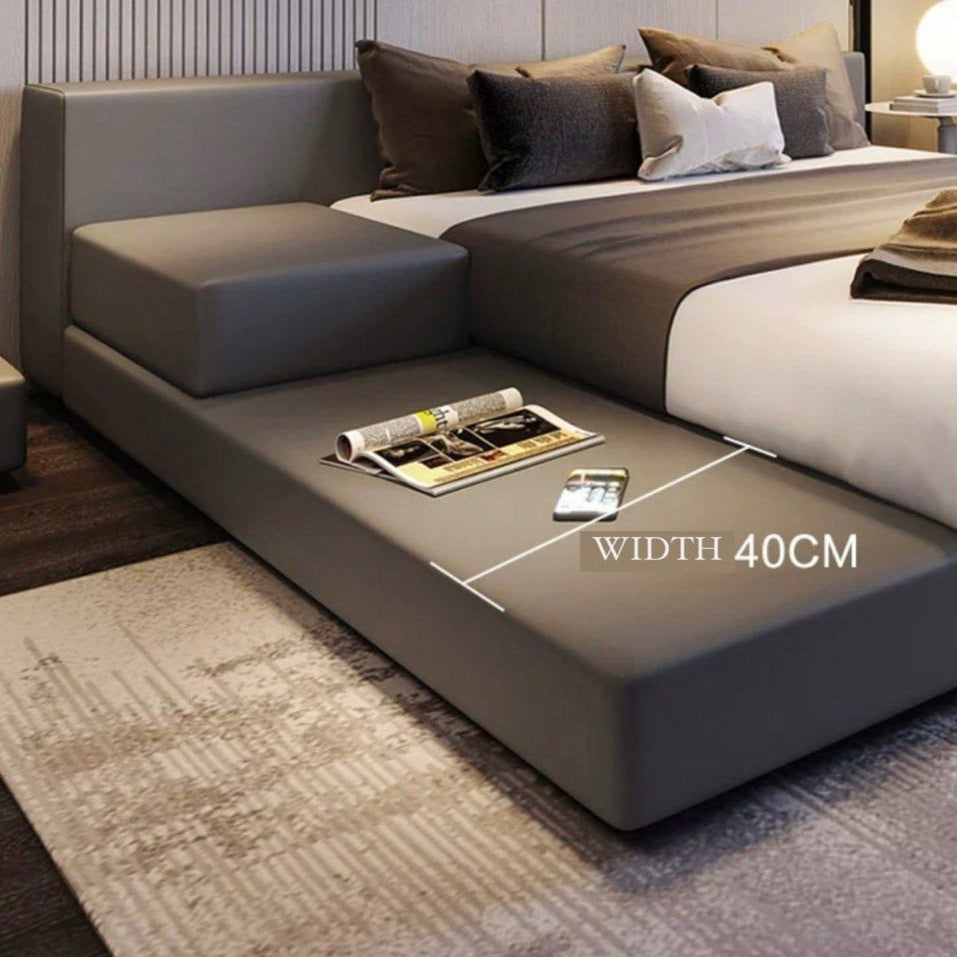 VIOLE Modern Leathaire Platform Bed