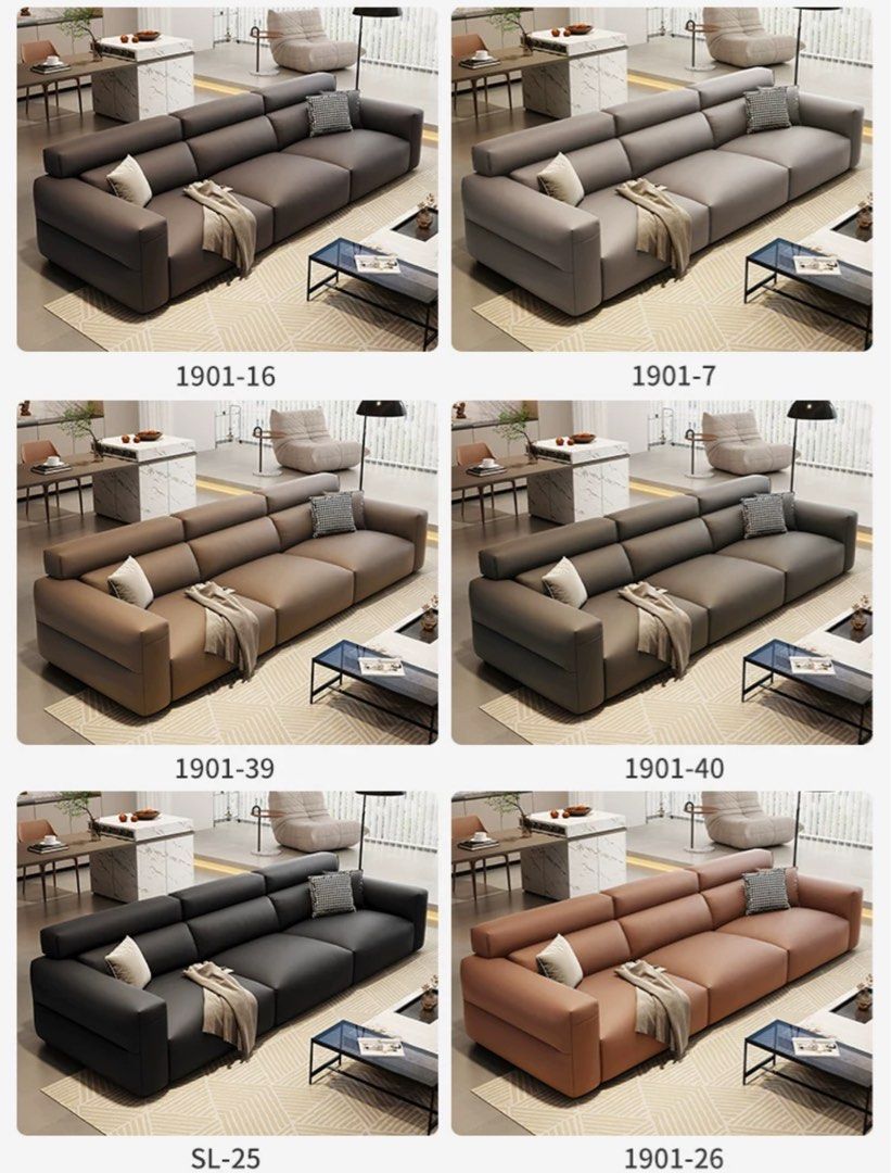 Color Rovino ROVINO Modern Genuine Leather Sofa – Radical Homes