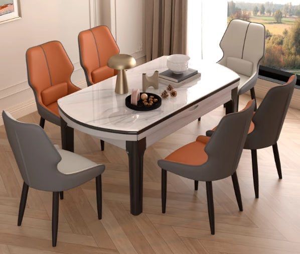 MARRINA Modern Leather Dining Chair
