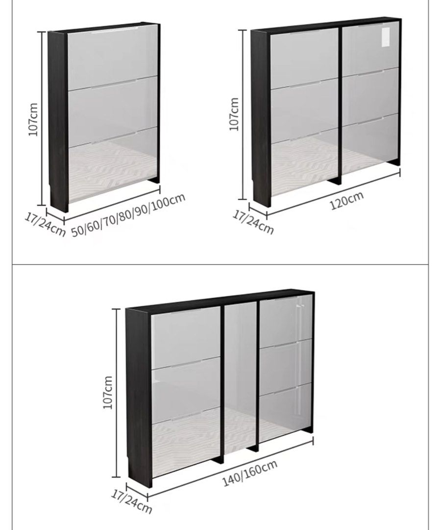 VOLEA Modern Slim Shoe Cabinet