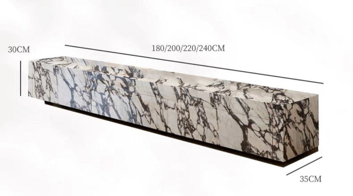 ALVARIS Modern Marble TV Console