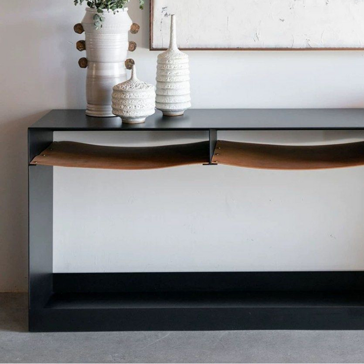 OSMUND Modern Metal Console Table