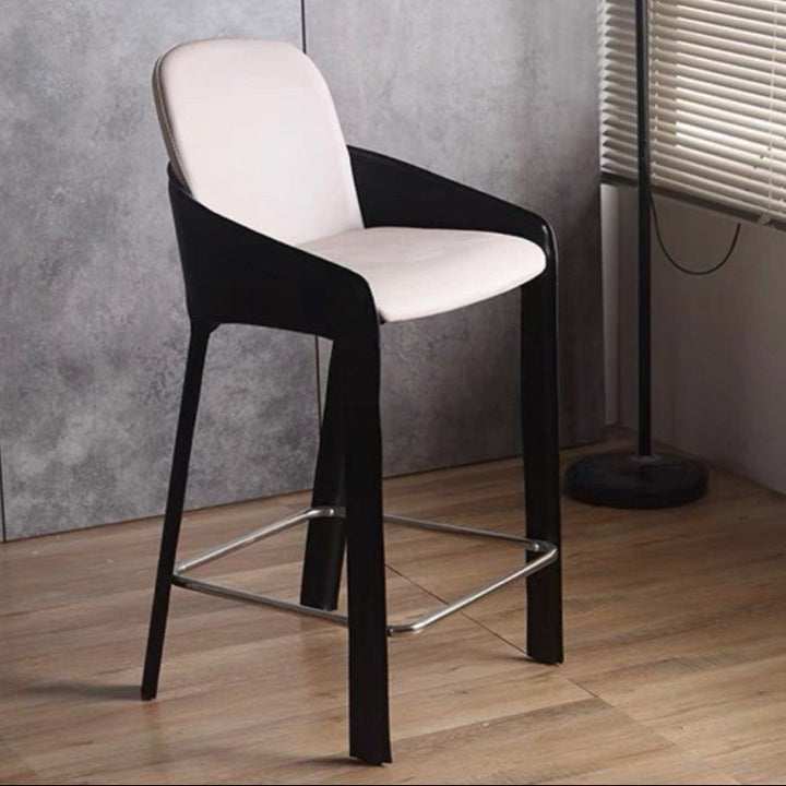 PRESTIGE Modern Saddle Leather Bar Stool