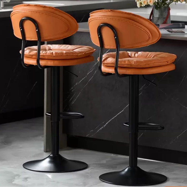 BEELE Modern Leather Bar Stool