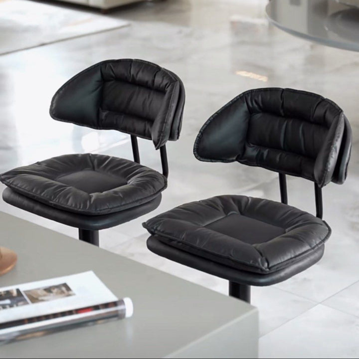 BEELE Modern Leather Bar Stool