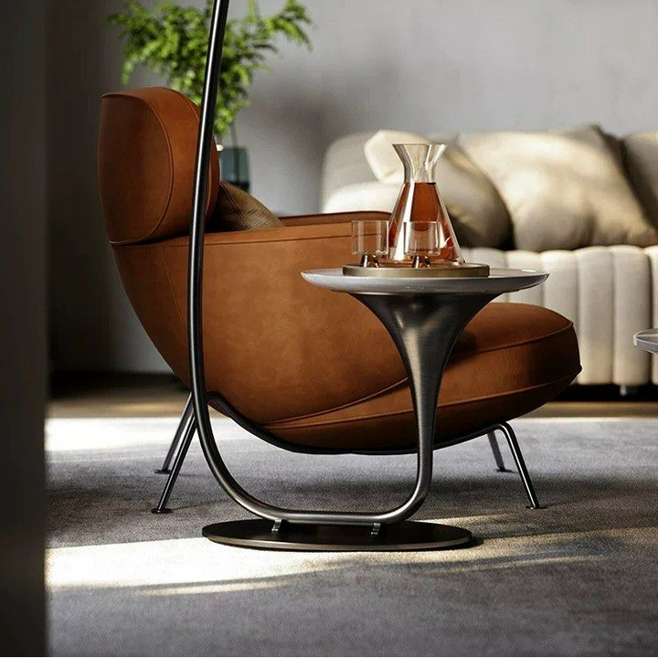 LUNA Modern Leather Leisure Chair