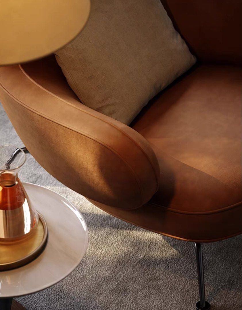LUNA Modern Leather Leisure Chair