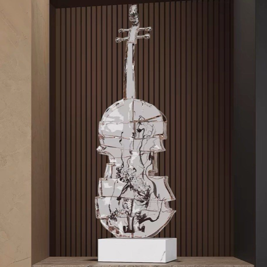 VONTA Modern Abstract Violin Sculpture
