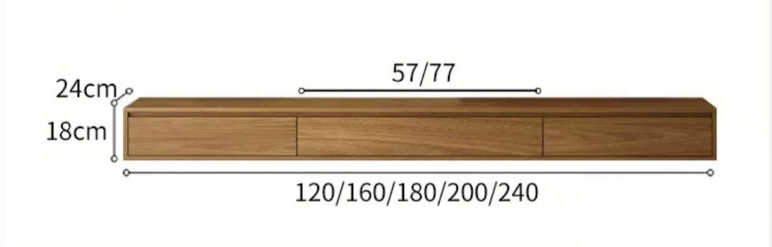 KESDAM Modern Floating TV Console