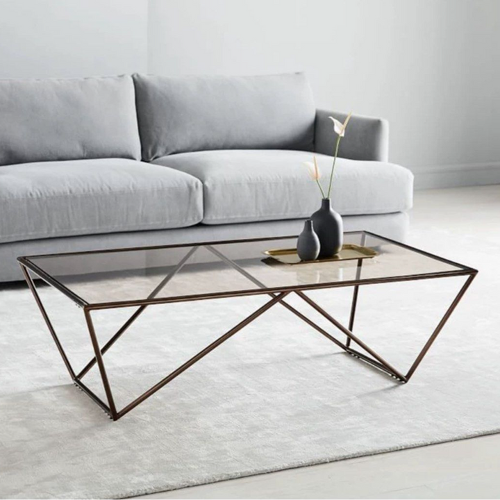 VRIZM Modern Glass Coffee Table