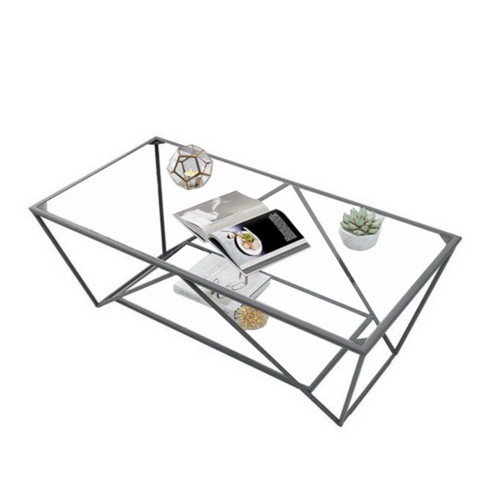 VRIZM Modern Glass Coffee Table