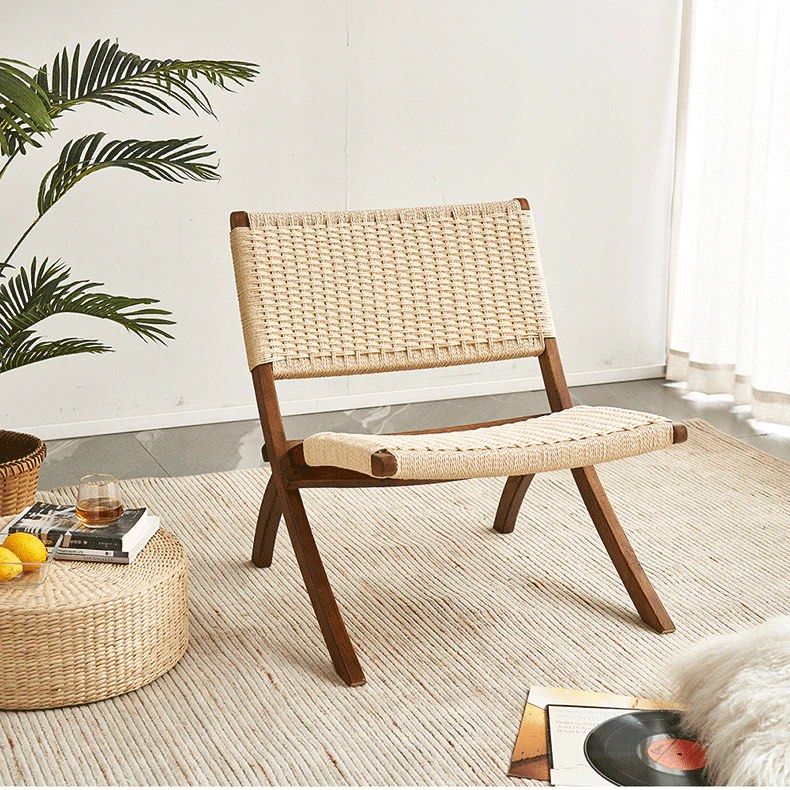 WIGOREZ Rattan Folding Chair