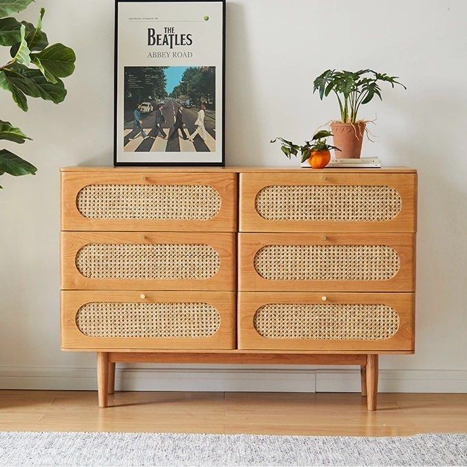 SESTIN Modern Solid Wood Chest Of Drawers