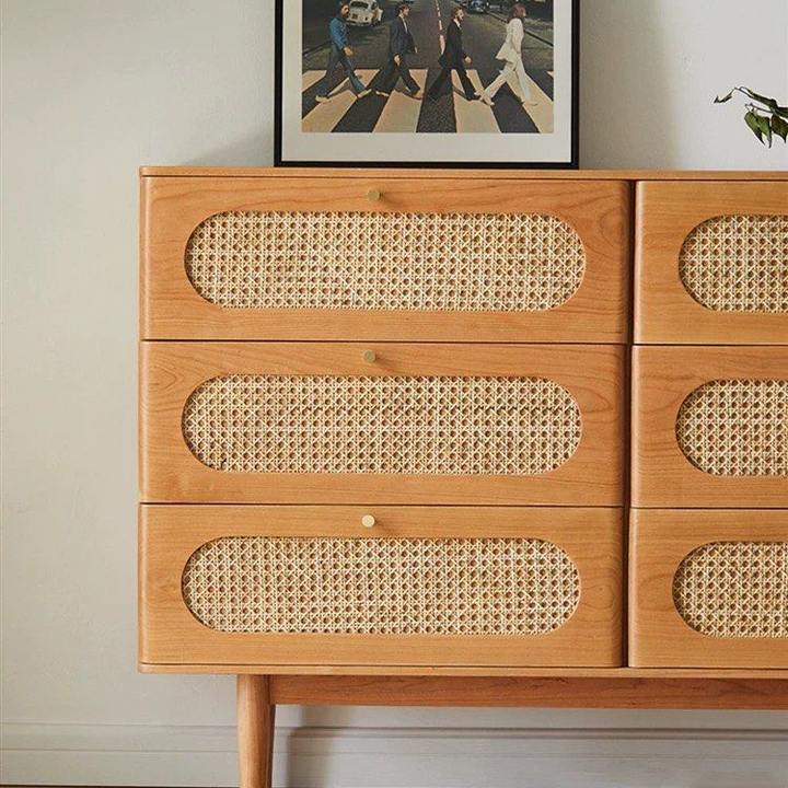 SESTIN Modern Solid Wood Chest Of Drawers