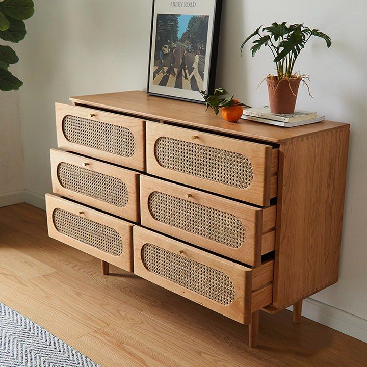 SESTIN Modern Solid Wood Chest Of Drawers