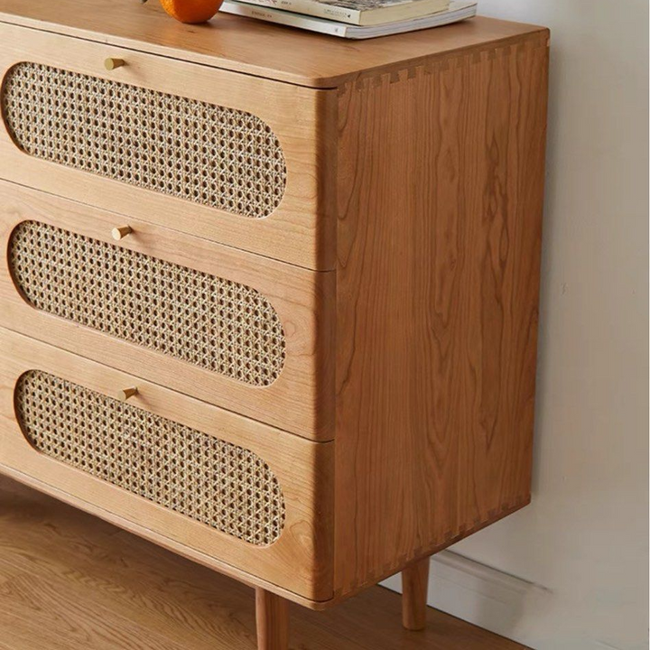 SESTIN Modern Solid Wood Chest Of Drawers