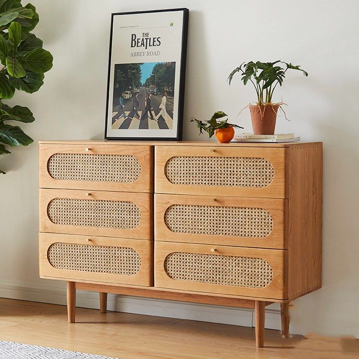 SESTIN Modern Solid Wood Chest Of Drawers