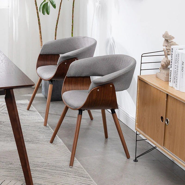 WIZEDZ Wood Tufted Side Chair