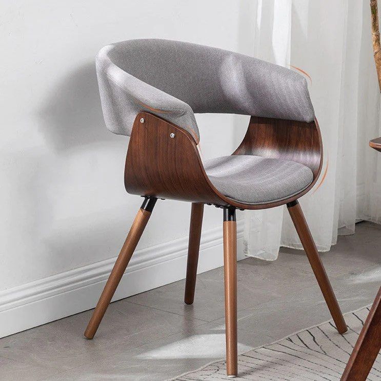 WIZEDZ Wood Tufted Side Chair